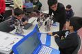 「ロボ団」のテキストと「教育版レゴ®マインドストーム®EV3」をロボット教材としています。