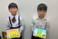 一生懸命取り組んだ作品です！お友達の前で発表です。