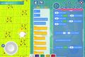プログラミング中の画面。まるでゲームのような画面です