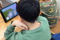 プログラミング授業の様子です。学んだプログラミングスキルを使って、クリエイトの作品作りもおこないます。