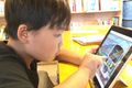 iPadを使った活動の様子