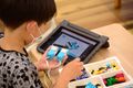 レゴ社®のSpikeプライムで、ロボットを作成してもらいます。