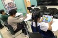 学校や学年が違っても声をかけあい仲良く取り組んでいます。