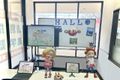 HALLOのブースです。キャラクター馴染んでますが、合成です。