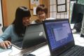 教室での個別学習の様子