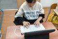 「typingは得意なんだ。英語もできるよ！」