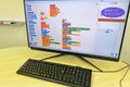 授業で使うScratchの画面