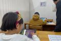 Halloレッスン風景　自分のペースで楽しく取り組んでいます