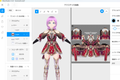 物語(デザイン)コースのキャラメイク画面です。(VRoid Studioにて作成)