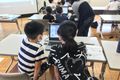 出張授業の様子です♪たくさんの子が参加してくれています。