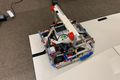 作成ロボット。このロボットはロボカップジャパンに出場したときにつくりました