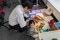 小さなお子様がいても楽しく安全に体験授業が可能です♪