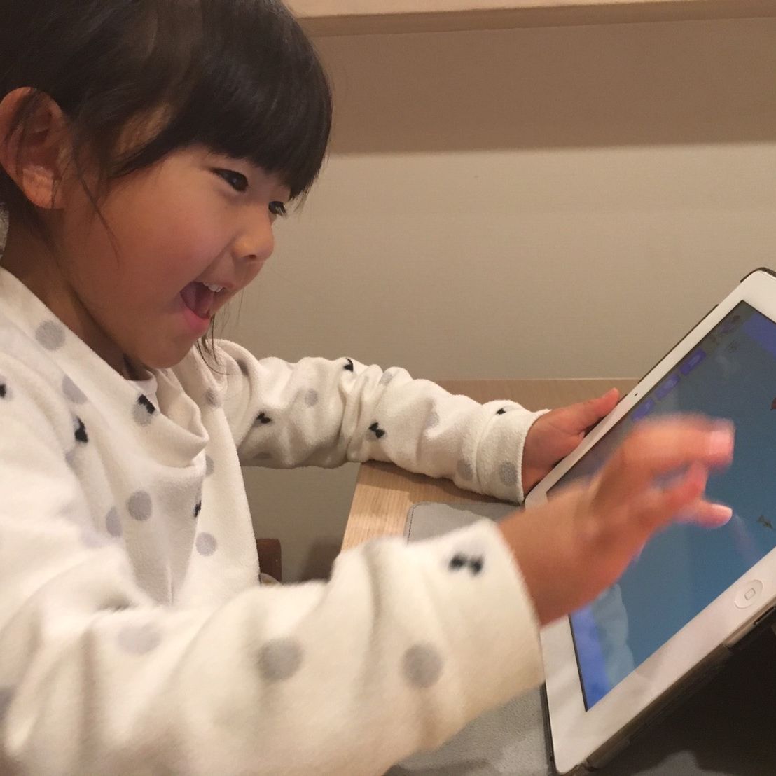 1年生の女の子もすごく楽しそう！