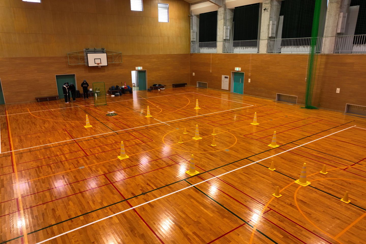 とても広い屋内練習場です