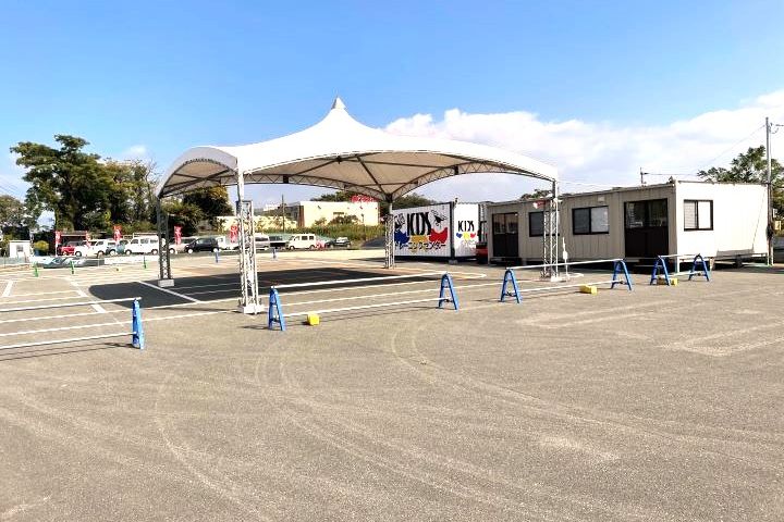 とても広い屋外練習場です