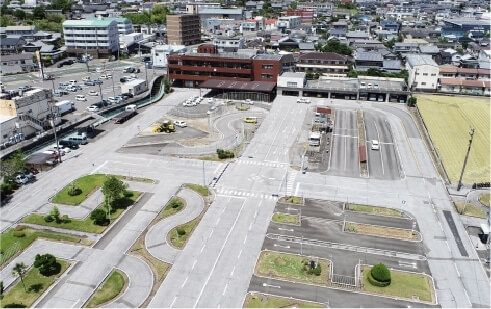 実習場所の自動車教習所