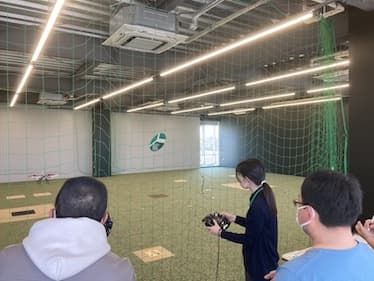 スカイテックドローンアカデミー 練習風景