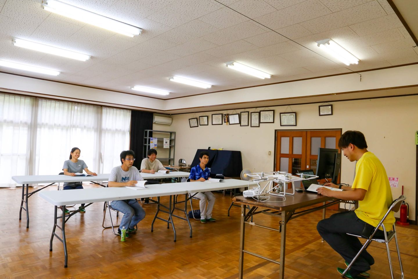岡山の空　座学の様子
