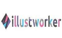 illust worker（イラストワーカー） のロゴ