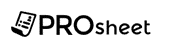PROsheetのロゴ