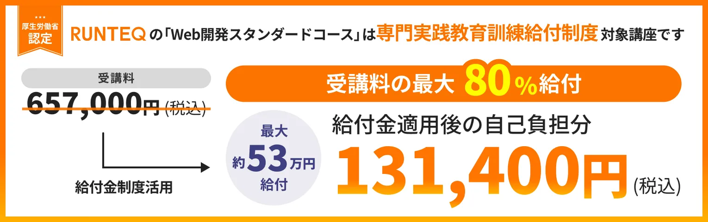 RUNTEQ(ランテック)の料金・詳細