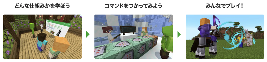 クラスモールキッズオンラインのマイクラ画面