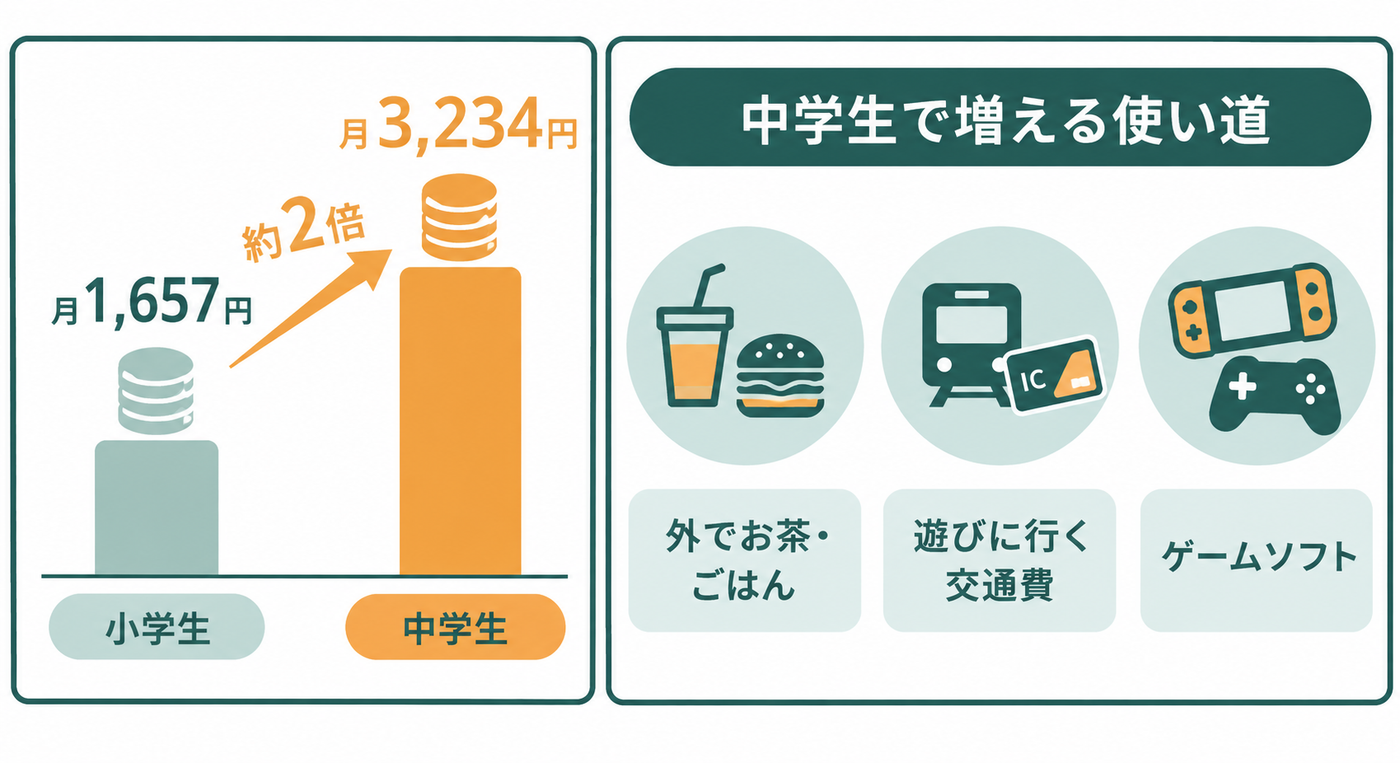 中学生はお小遣いを何に使っているのか