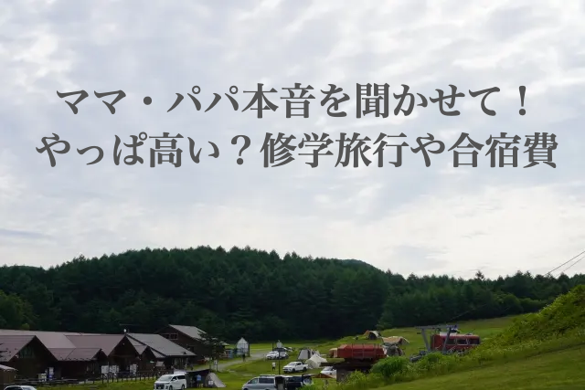 修学旅行　費用　高い