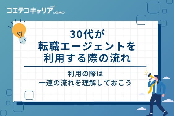 30代が転職エージェントを利用する際の流れ