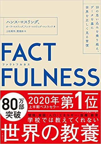 FUCTFULNESSというタイトルの本の表紙。