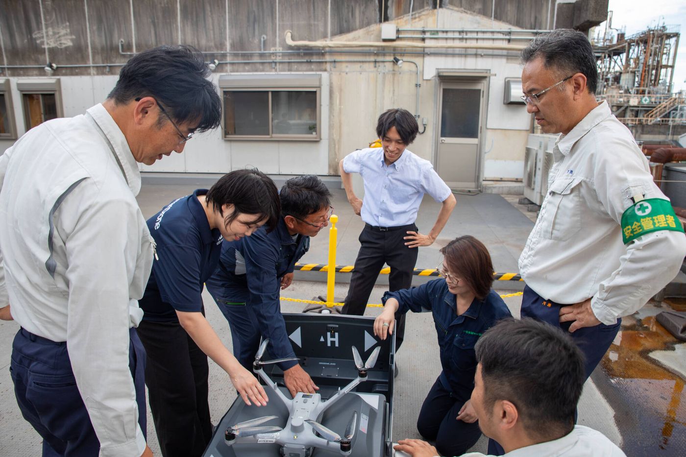 東レ東海工場でのドローン活用に関わった皆さん