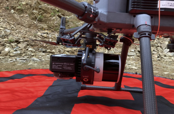 M350RTKに積載したLider測量用のドローン
