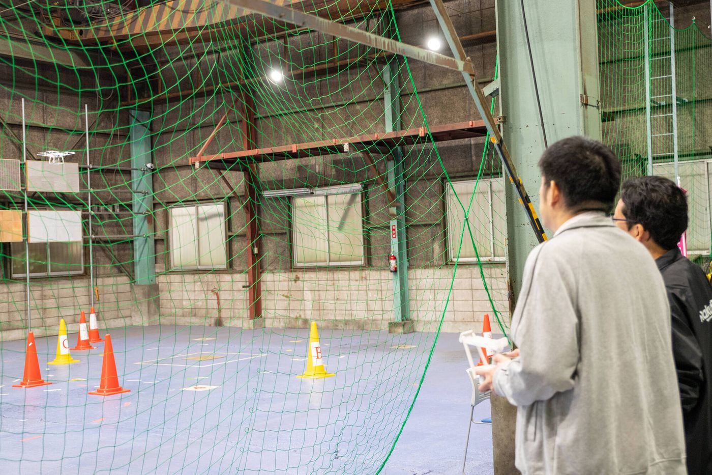楽天ドローンアカデミー東京校のドローン飛行場（練習場）の写真