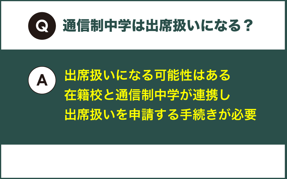 通信制中学は出席扱いになるかについての解説
