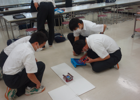 中学　ロボット　プログラミング　授業