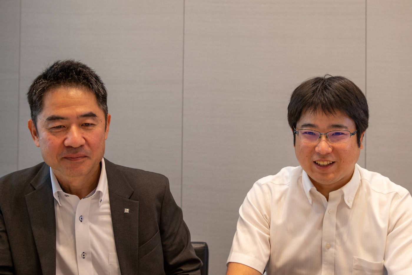 自動化施工推進室 室長・出石陽一氏、主任・佐藤周平氏
