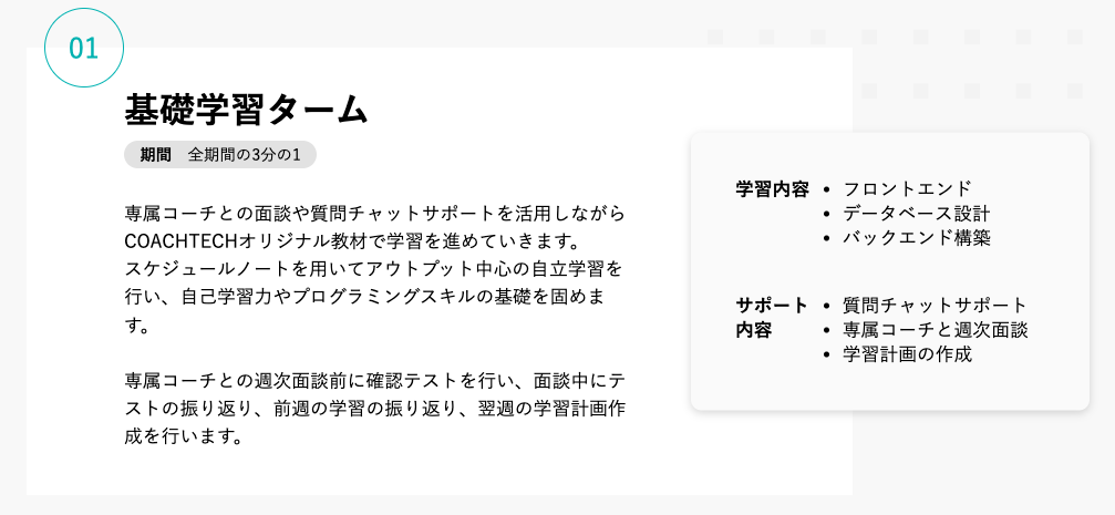 01：基礎学習ターム