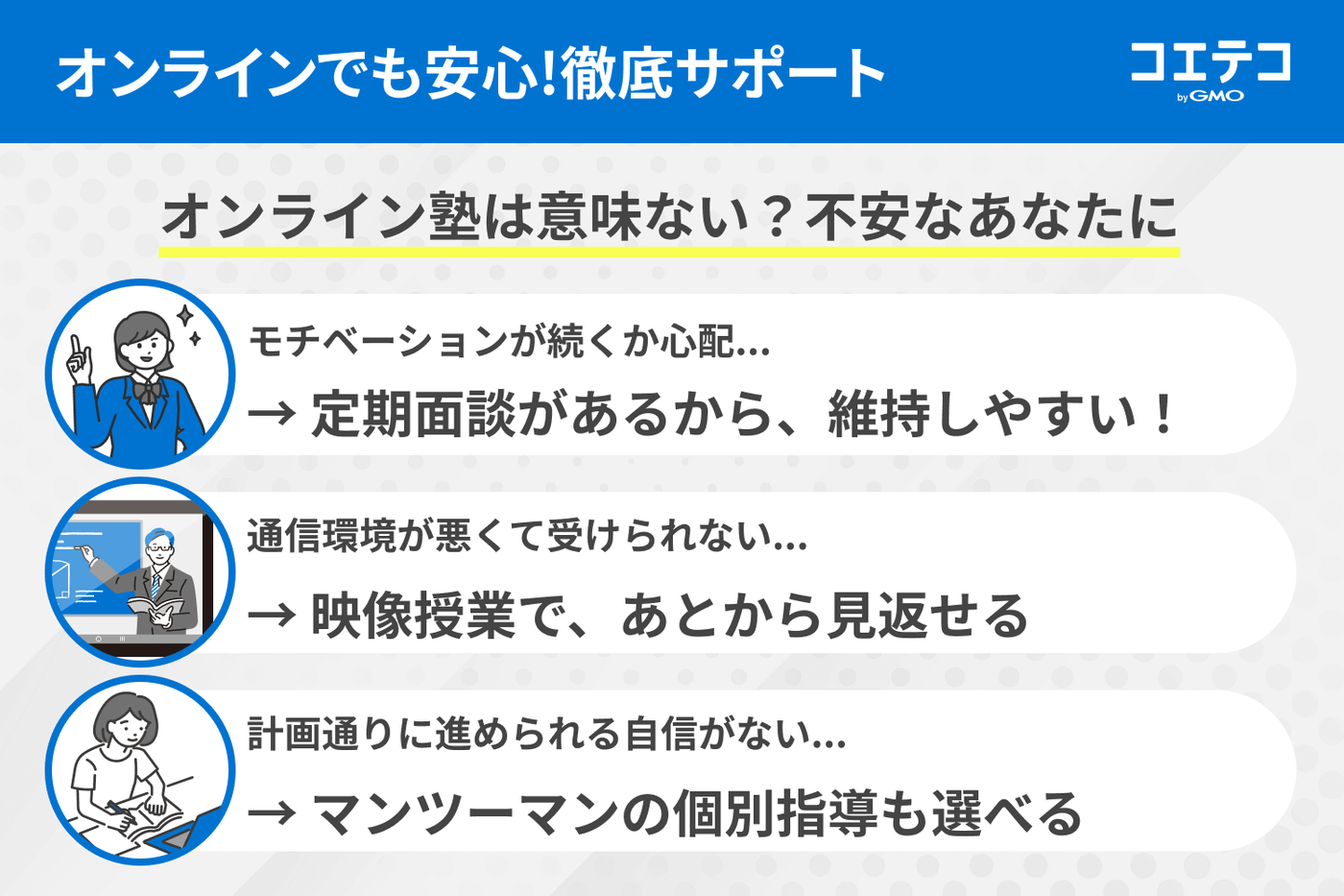 オンライン塾は意味ない？不安なあなたに