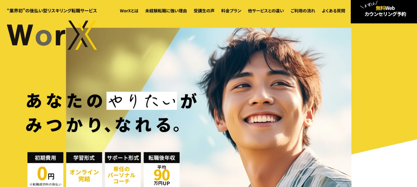 WorXサービストップ画像
