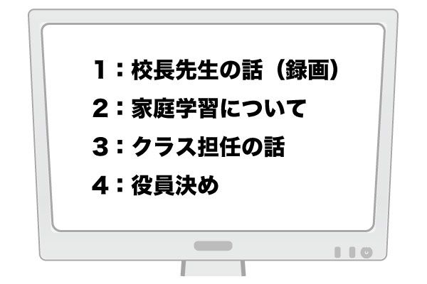 中学　オンライン　保護者会