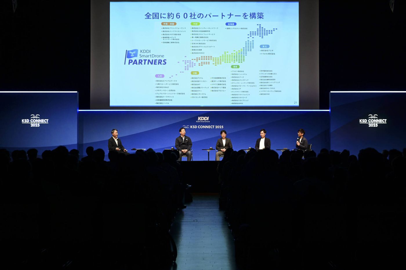 KDDI　スマートドローンパートナーズの発表写真