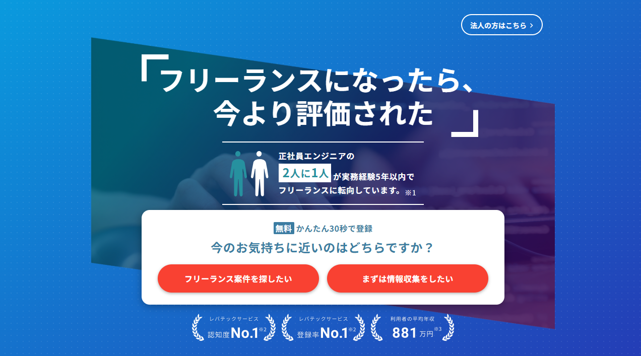 レバテックフリーランス