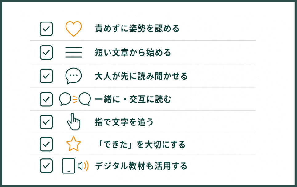 音読が苦手な小1の子どもに、家庭でできること
