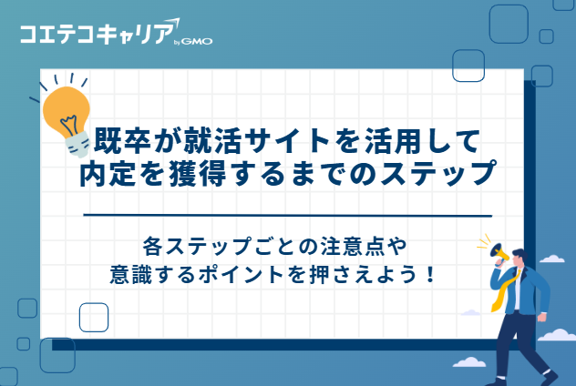 既卒が就活サイトを活用して内定を獲得するまでのステップ