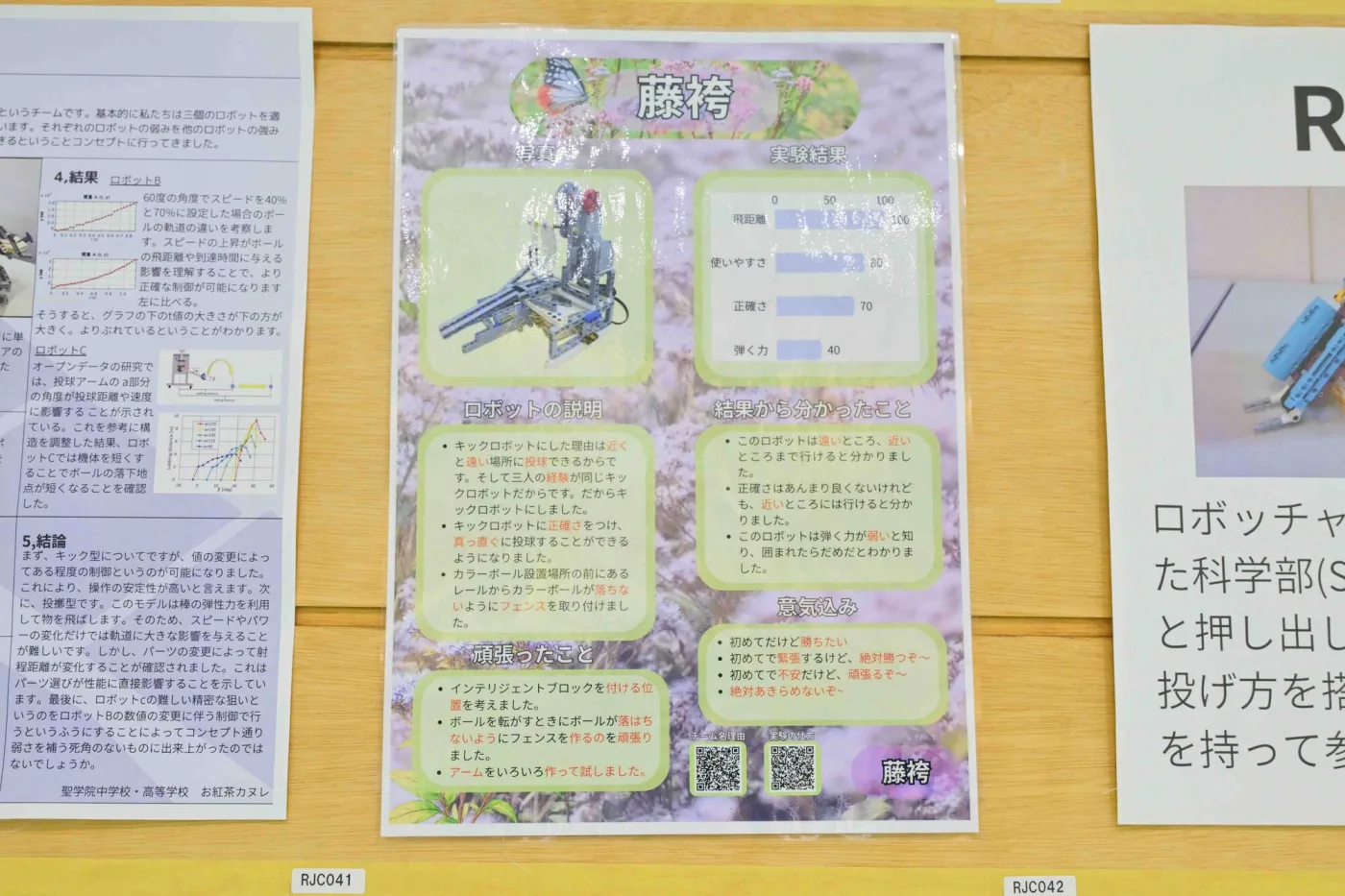 ロボッチャ®ジャパンカップ2025でポスター賞を受賞した藤袴(京都・GKC烏丸二条教室)の作品