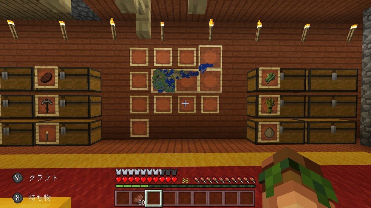 マイクラのプレイ画面