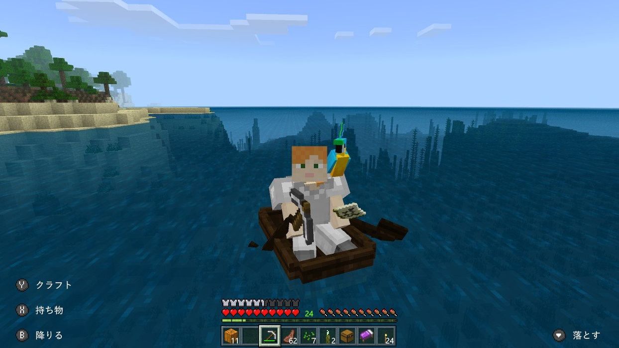 マイクラのプレイ画面