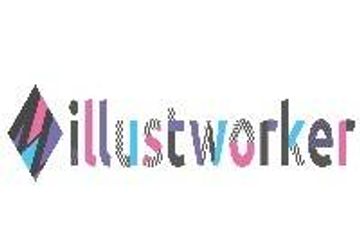 illust worker（イラストワーカー）のロゴ画像