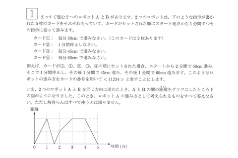 2021年度中学入試で、プログラミングの問題が出題されました！