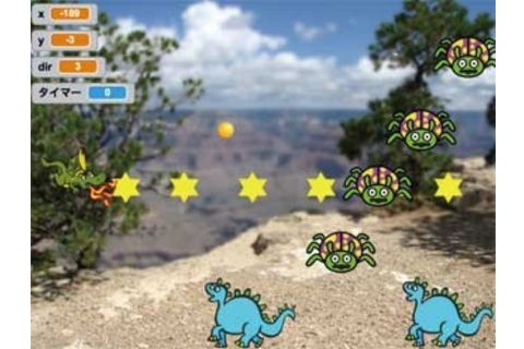 Hive-Kidsコースで製作したScratchゲーム